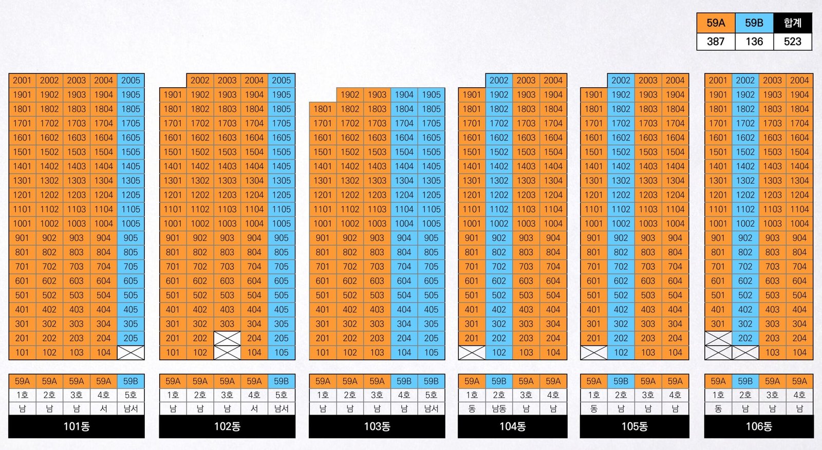 이천 신안인스빌 퍼스티지 단지배치도 2